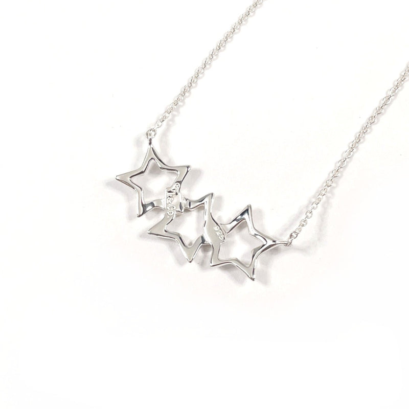 TIFFANY&Co. Necklace Triple star Silver925 Silver Women Second hand
