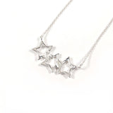 TIFFANY&Co. Necklace Triple star Silver925 Silver Women Second hand