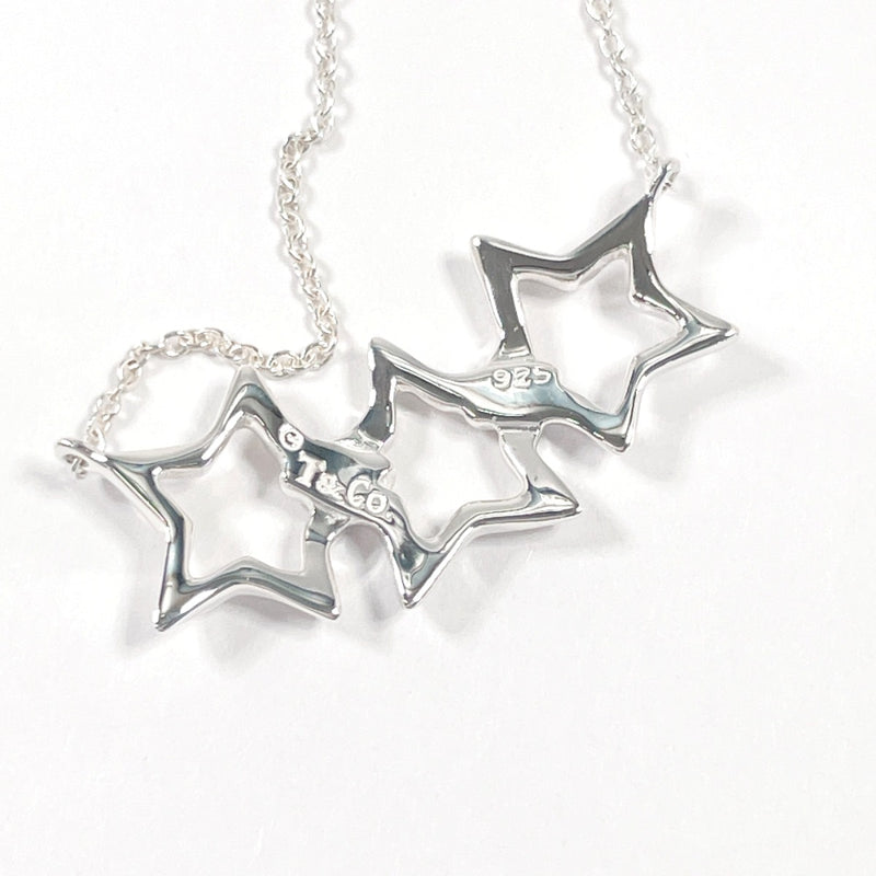 TIFFANY&Co. Necklace Triple star Silver925 Silver Women Second hand