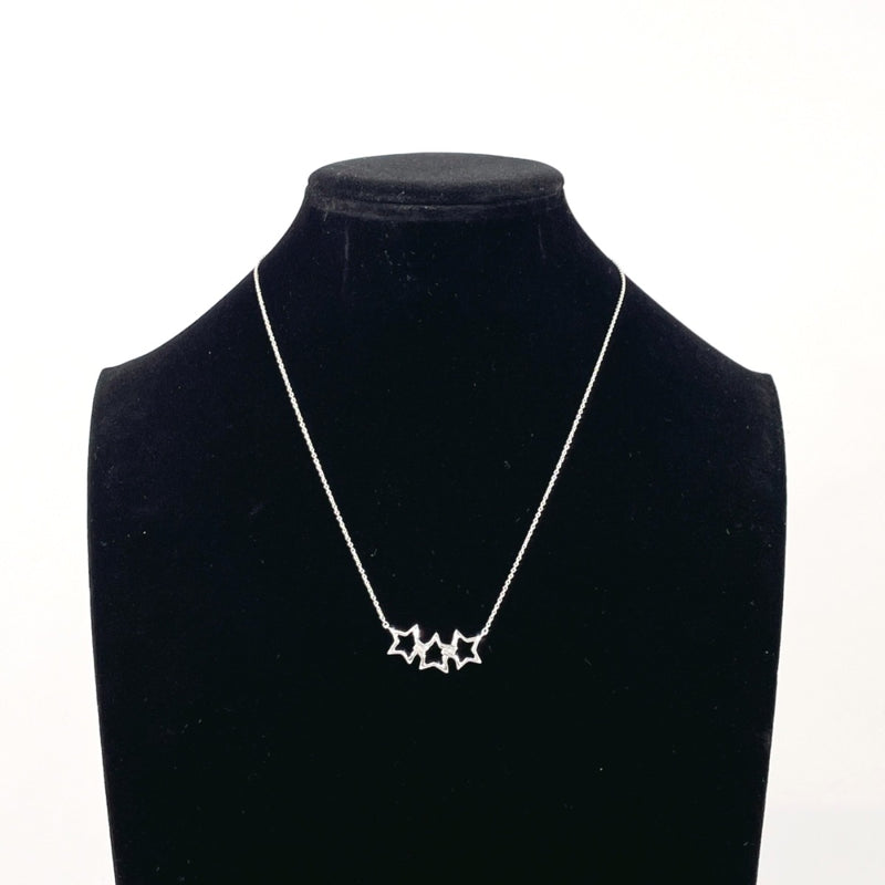 TIFFANY&Co. Necklace Triple star Silver925 Silver Women Second hand