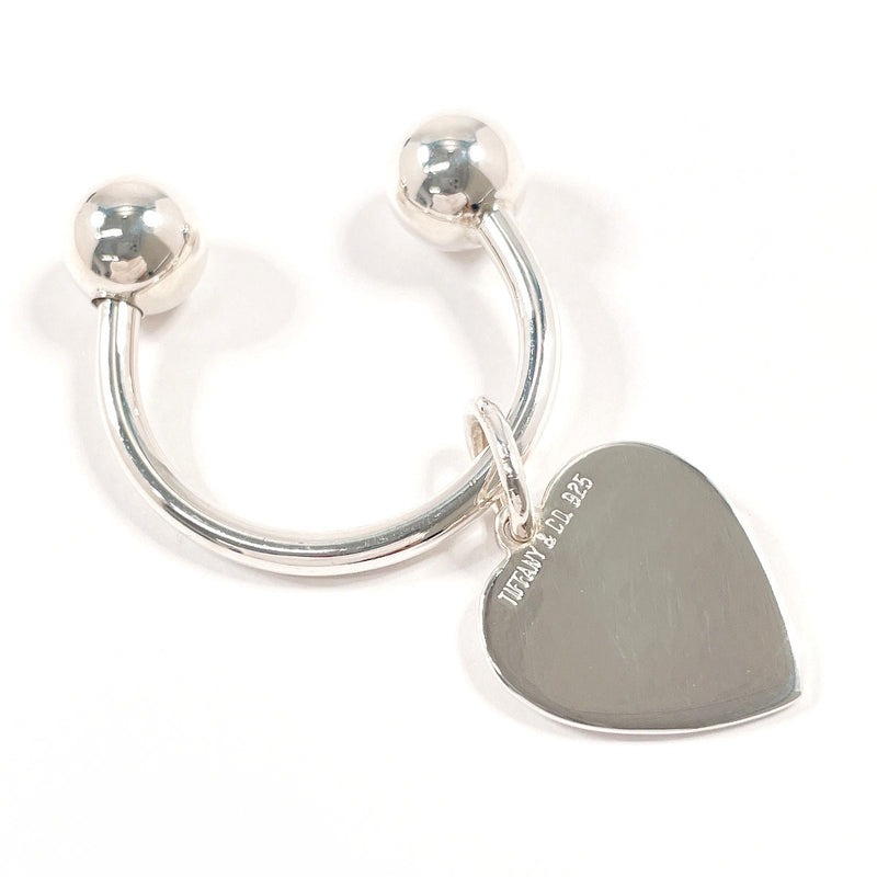 TIFFANY&Co. key ring Heart Tag Keyring Silver925 Silver Women Second hand