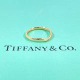 TIFFANY&Co. Ring Curved Elsa Peretti K18 yellow gold/diamond #US 4 3/4 gold Women Second hand