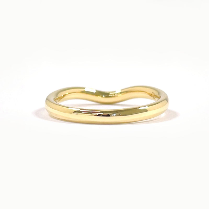 TIFFANY&Co. Ring Curved Elsa Peretti K18 yellow gold/diamond #US 4 3/4 gold Women Second hand