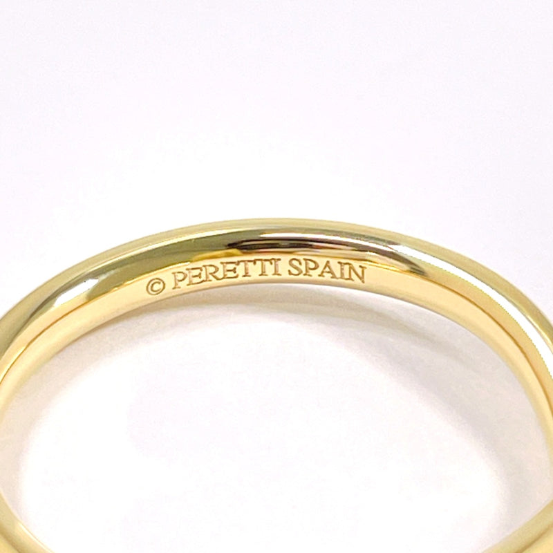 TIFFANY&Co. Ring Curved Elsa Peretti K18 yellow gold/diamond #US 4 3/4 gold Women Second hand