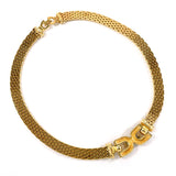 Christian Dior Necklace choker metal/Rhinestone gold Women Second hand