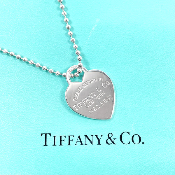 TIFFANY&Co. Necklace Heart tag Return to Silver925 Silver Women Second hand