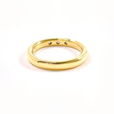 TIFFANY&Co. Ring 60017109 Stacking band ring Elsa Peretti K18 yellow gold/diamond #US 4 3/4 gold Women Second hand