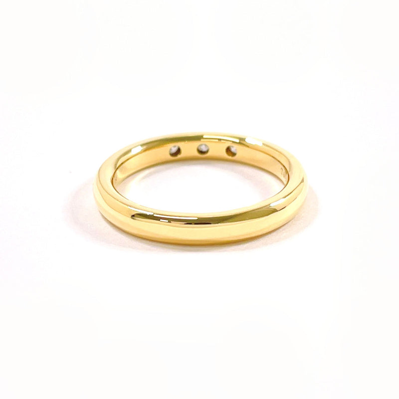 TIFFANY&Co. Ring 60017109 Stacking band ring Elsa Peretti K18 yellow gold/diamond #US 4 3/4 gold Women Second hand