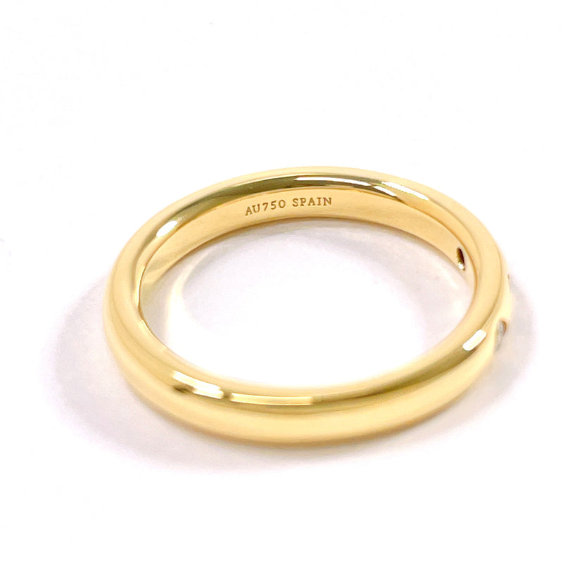 TIFFANY&Co. Ring 60017109 Stacking band ring Elsa Peretti K18 yellow gold/diamond #US 4 3/4 gold Women Second hand