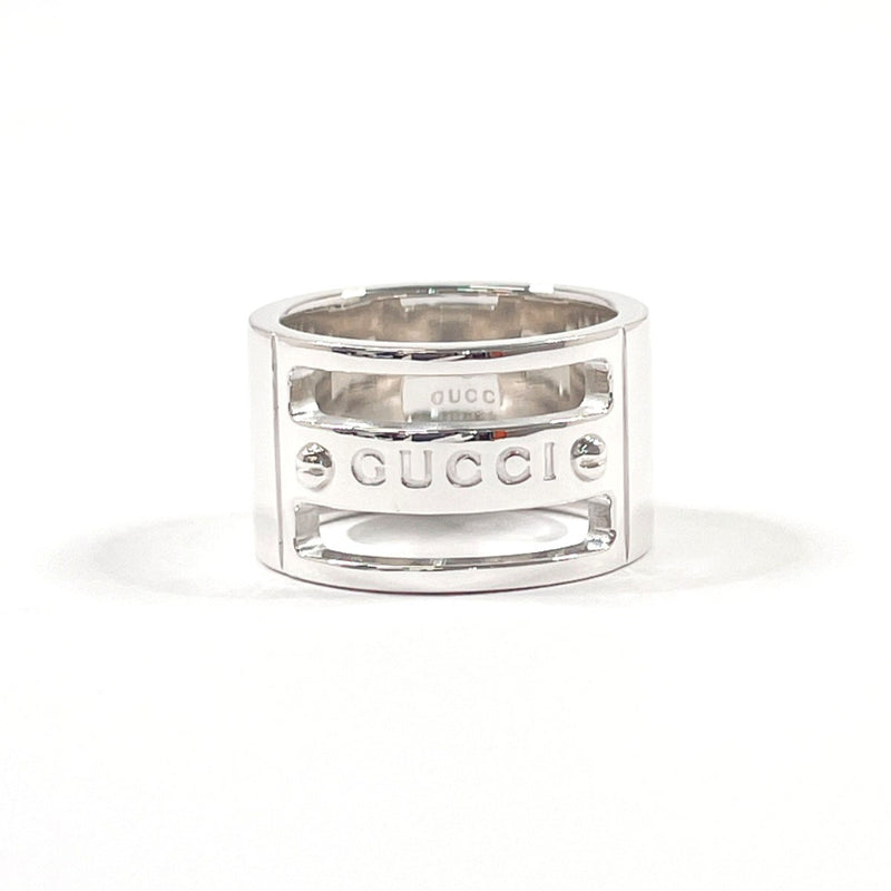 GUCCI Ring Logo Screw Silver925 #US 5 1/4 Silver Women Second hand