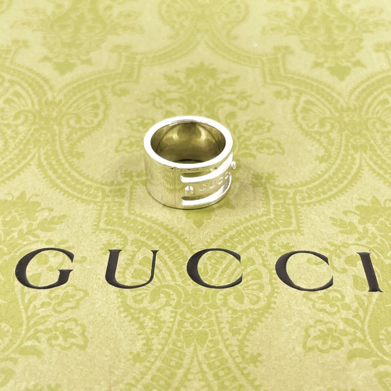 GUCCI Ring Logo Screw Silver925 #US 5 1/4 Silver Women Second hand