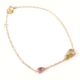 STAR JEWELRY bracelet 2JU0302 K10 yellow gold/Peridot/Green quartz gold Women Second hand