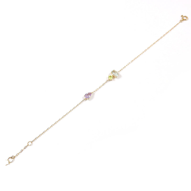 STAR JEWELRY bracelet 2JU0302 K10 yellow gold/Peridot/Green quartz gold Women Second hand