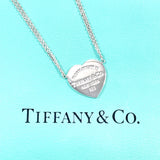 TIFFANY&Co. Necklace Heart Tag Double Chain Return to Silver925 Silver Women Second hand