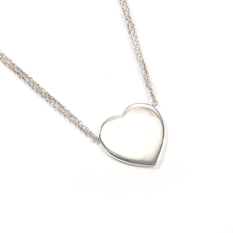 TIFFANY&Co. Necklace Heart Tag Double Chain Return to Silver925 Silver Women Second hand
