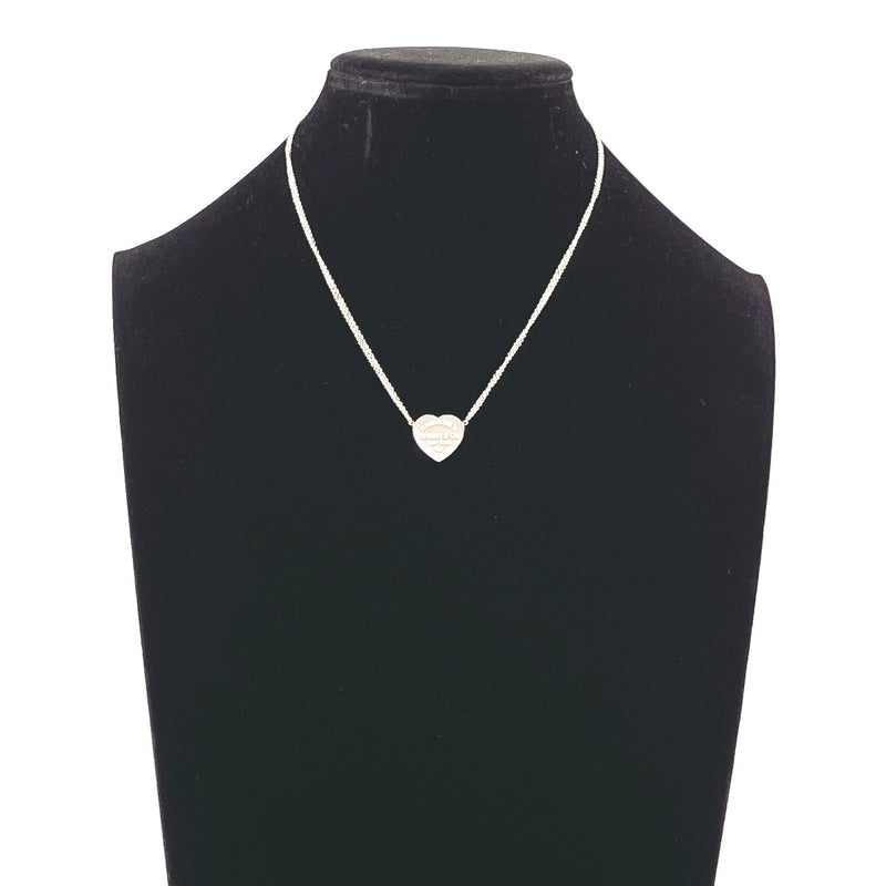 TIFFANY&Co. Necklace Heart Tag Double Chain Return to Silver925 Silver Women Second hand