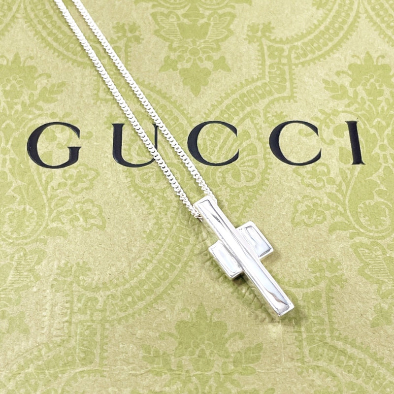 GUCCI Necklace cross Silver925 Silver unisex Second hand