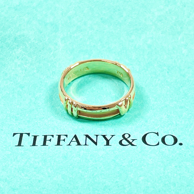 TIFFANY&Co. Ring Atlas Numeric K18 yellow gold #US 5 1/4 gold Women Second hand