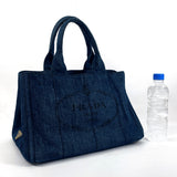 PRADA Tote Bag B1877B Canapa M denim blue Women Second hand