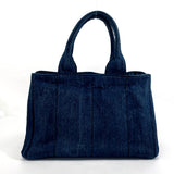 PRADA Tote Bag B1877B Canapa M denim blue Women Second hand