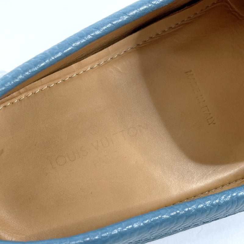 LOUIS VUITTON loafers Raspail Line leather blue mens Second hand