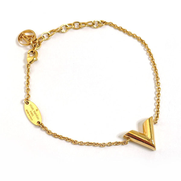 LOUIS VUITTON bracelet M61084 Essential V metal gold Women Second