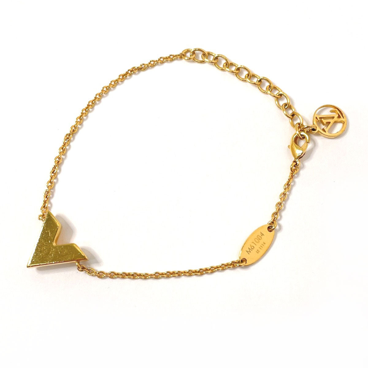 LOUIS VUITTON bracelet M61084 Essential V metal gold Women Second