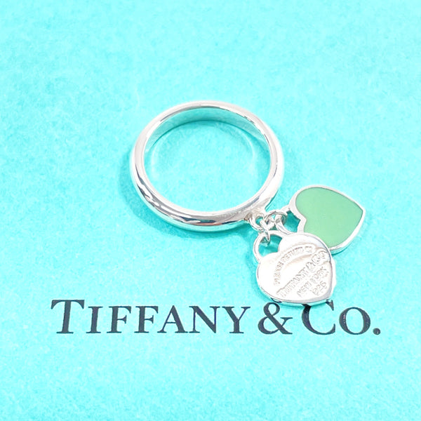 TIFFANY&Co. Ring Return to Double Heart Silver925 #US 5 Silver Women Second hand