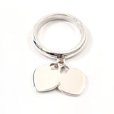 TIFFANY&Co. Ring Return to Double Heart Silver925 #US 5 Silver Women Second hand