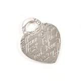 TIFFANY&Co. Pendant top Notes heart tag Silver925 Silver Women Second hand