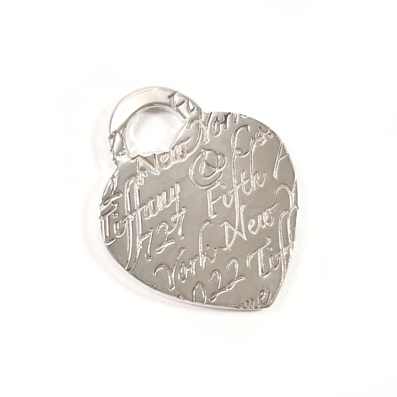 TIFFANY&Co. Pendant top Notes heart tag Silver925 Silver Women Second hand
