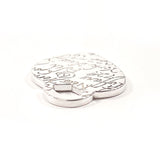 TIFFANY&Co. Pendant top Notes heart tag Silver925 Silver Women Second hand