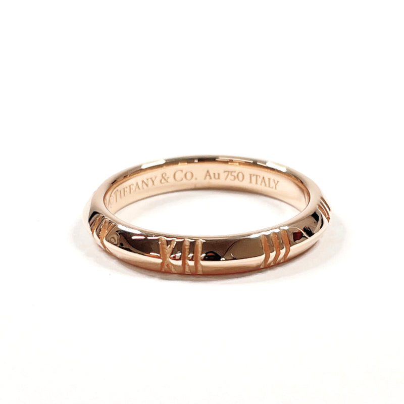TIFFANY&Co. Ring Atlas X Closed Narrow K18 Pink Gold #US 4 3/4 Pink gold Women Second hand