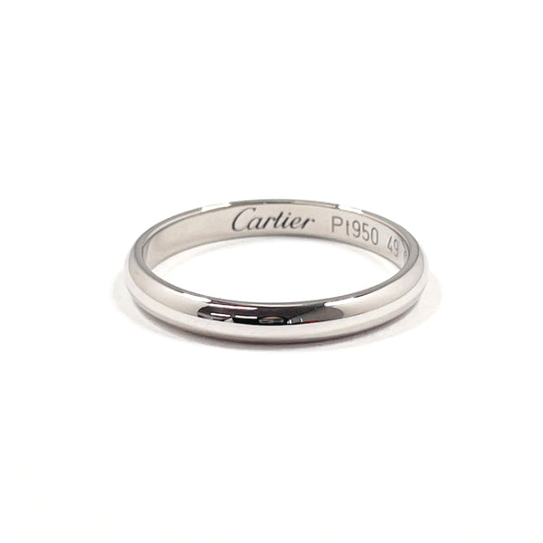 CARTIER Ring 1895 Wedding Ring Pt950Platinum #US 4 3/4 Silver GN5556 Women Second hand