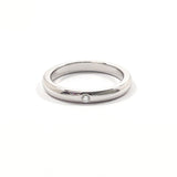 TIFFANY&Co. Ring Stacking band ring Elsa Peretti Pt950Platinum/diamond #US 4 3/4 Silver Women Second hand
