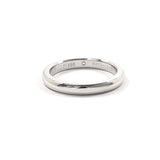 TIFFANY&Co. Ring Stacking band ring Elsa Peretti Pt950Platinum/diamond #US 4 3/4 Silver Women Second hand