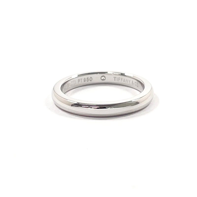 TIFFANY&Co. Ring Stacking band ring Elsa Peretti Pt950Platinum/diamond #US 4 3/4 Silver Women Second hand