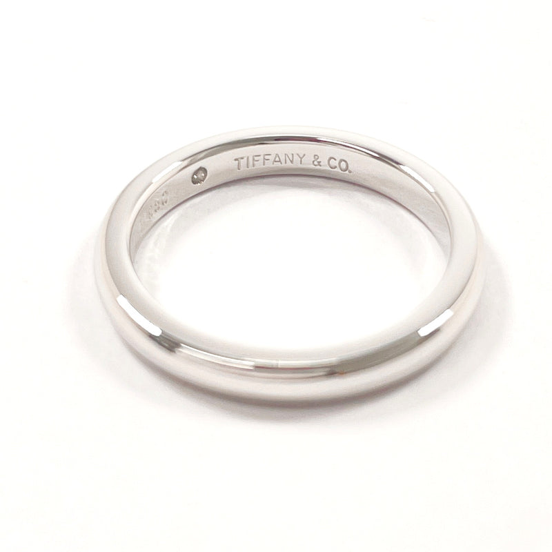 TIFFANY&Co. Ring Stacking band ring Elsa Peretti Pt950Platinum/diamond #US 4 3/4 Silver Women Second hand