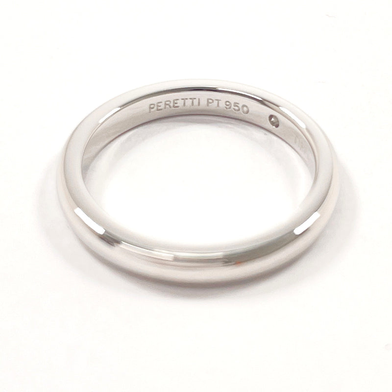 TIFFANY&Co. Ring Stacking band ring Elsa Peretti Pt950Platinum/diamond #US 4 3/4 Silver Women Second hand