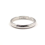 CARTIER Ring 1895 Wedding Ring Pt950Platinum #US 4 3/4 Silver HQ6494 Women Second hand