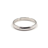 CARTIER Ring 1895 Wedding Ring Pt950Platinum #US 4 3/4 Silver HQ6494 Women Second hand