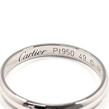 CARTIER Ring 1895 Wedding Ring Pt950Platinum #US 4 3/4 Silver HQ6494 Women Second hand