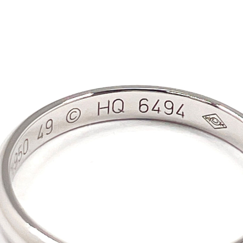 CARTIER Ring 1895 Wedding Ring Pt950Platinum #US 4 3/4 Silver HQ6494 Women Second hand
