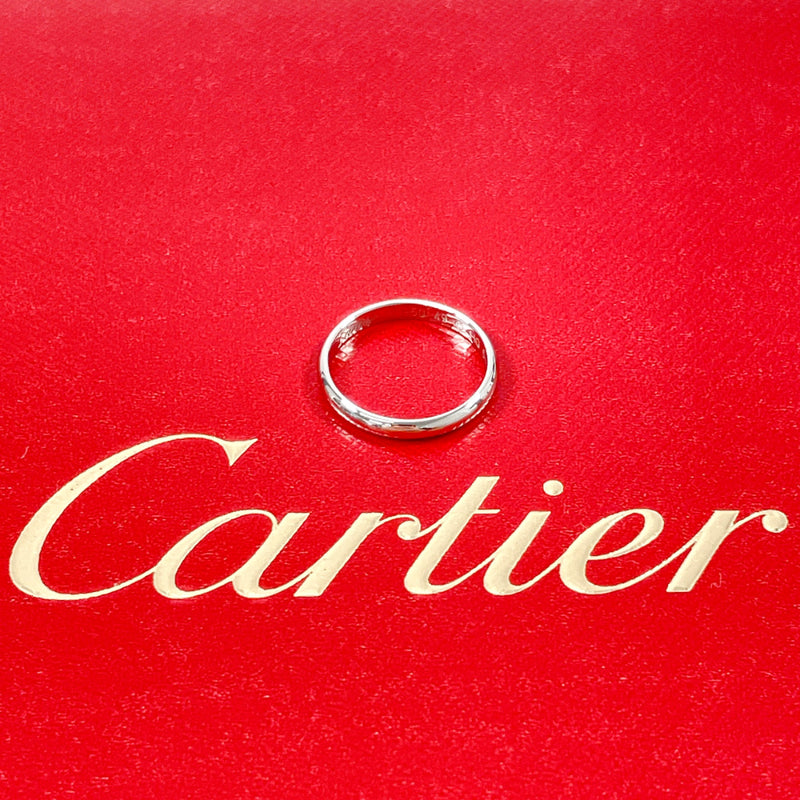 CARTIER Ring 1895 Wedding Ring Pt950Platinum #US 4 3/4 Silver HQ6404 Women Second hand