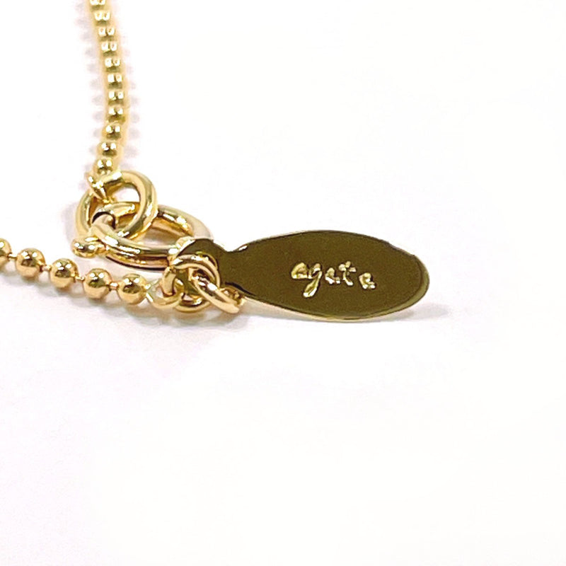 agete Necklace K18 yellow gold/Pearl gold Women Second hand