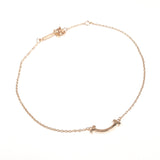 TIFFANY&Co. bracelet T Smile Mini K18 Pink Gold Pink gold Women Second hand