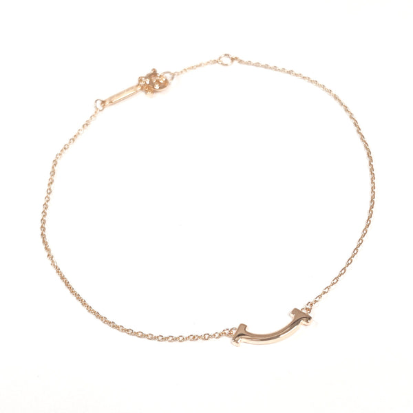 TIFFANY&Co. bracelet T Smile Mini K18 Pink Gold Pink gold Women Second hand