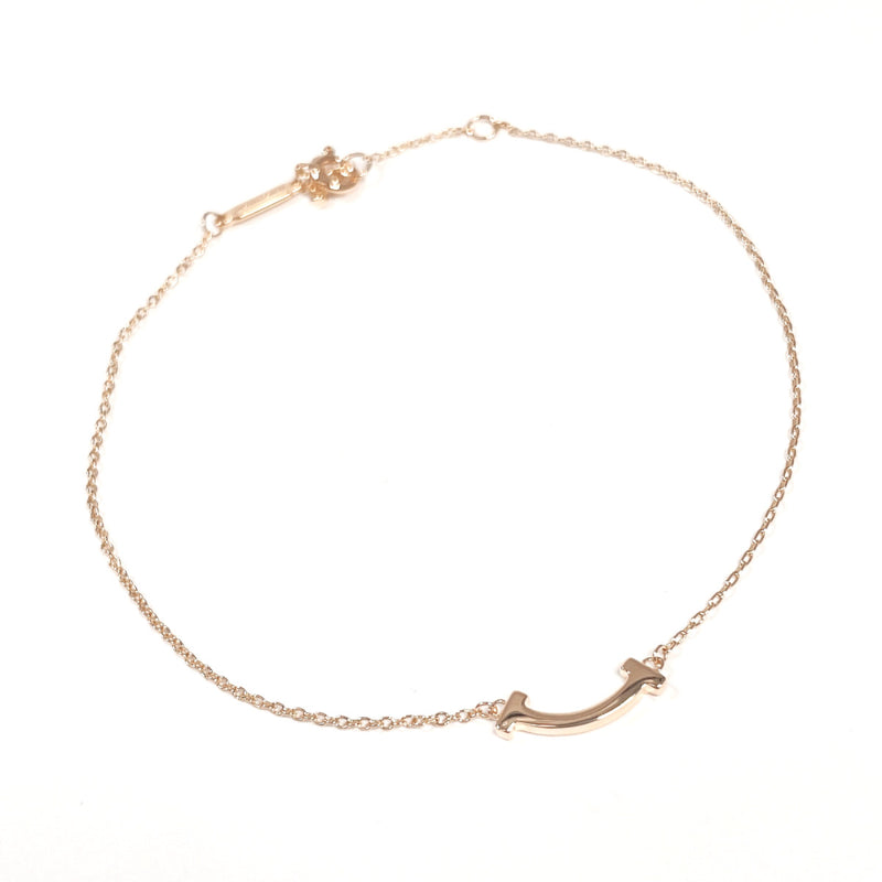 TIFFANY&Co. bracelet T Smile Mini K18 Pink Gold Pink gold Women Second hand