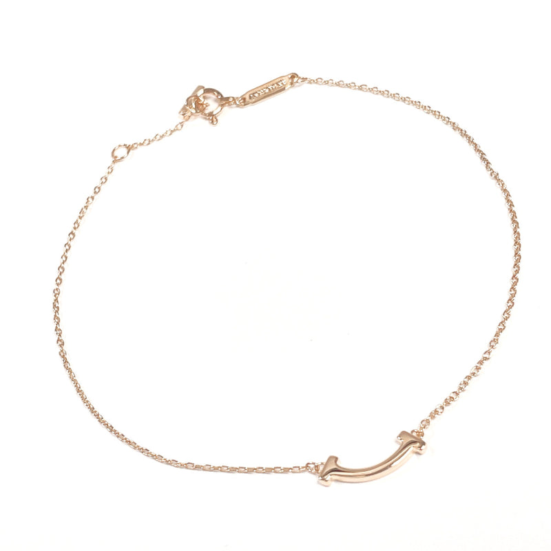 TIFFANY&Co. bracelet T Smile Mini K18 Pink Gold Pink gold Women Second hand