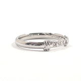 Burberrys Ring Pt900Platinum/diamond #US 5 3/4 Silver Women Second hand